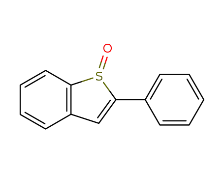 Molecular Structure of 70445-86-2 (Benzo[b]thiophene, 2-phenyl-, 1-oxide)