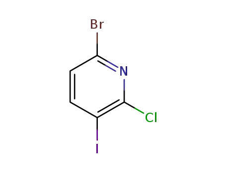 Molecular Structure of 1138444-17-3 (6-Bromo-2-chloro-3-iodopyridine)