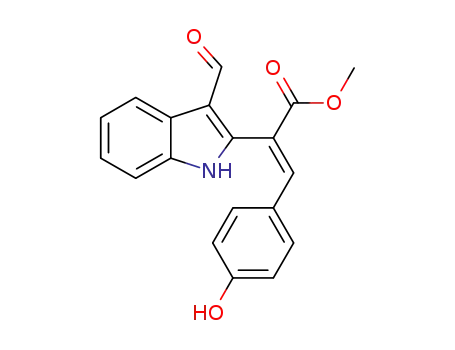 (E)-methyl α-(3-formyl-1H-indol-2-yl)-β-(4-benzyloxy-3-methoxyphenyl)acrylate