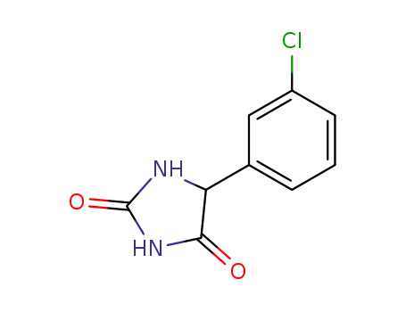 Molecular Structure of 74438-96-3 (5-(3-chlorophenyl)imidazolidine-2,4-dione)