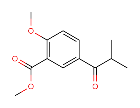 Benzoic acid, 2-methoxy-5-(2-methyl-1-oxopropyl)-, methyl ester