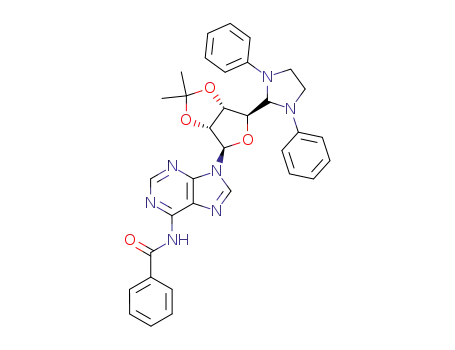 N<sup>6</sup>-benzoyl-5'-deoxy-2',3'-O-isopropylidiene-5',5'-(N,N'-diphenylethylenediamino)adenosine
