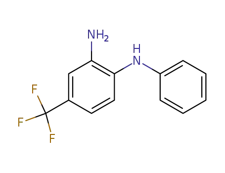 Molecular Structure of 1651-43-0 (N1-Phenyl-4-(trifluoroMethyl)benzene-1,2-diaMine)