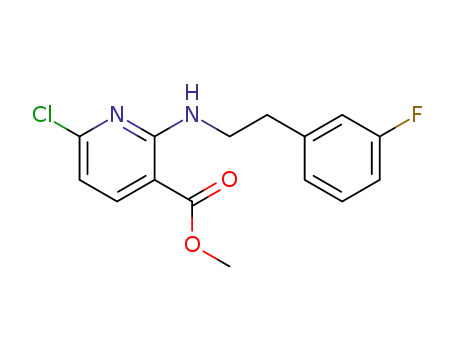 methyl 6-chloro-2-(3-fluorophenethylamino)nicotinate