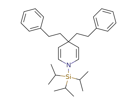 Molecular Structure of 1352558-62-3 (4,4-bis(2-phenylethyl)-1-triisopropylsilyl-1,4-dihydropyridine)