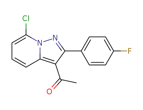 Ethanone, 1-[7-chloro-2-(4-fluorophenyl)pyrazolo[1,5-a]pyridin-3-yl]-
