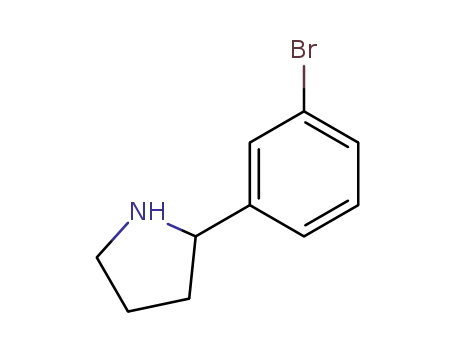 Molecular Structure of 383127-79-5 (2-(3-BROMO-PHENYL)-PYRROLIDINE)
