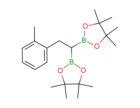Molecular Structure of 1172611-47-0 (2,2'-(2-(o-tolyl)ethane-1,1-diyl)bis(4,4,5,5-tetramethyl-1,3,2-dioxaborolane))