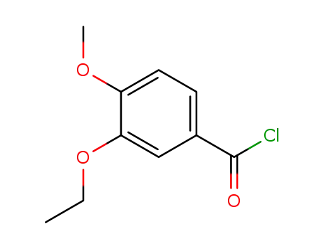 Molecular Structure of 82613-08-9 (Benzoyl chloride, 3-ethoxy-4-methoxy- (9CI))