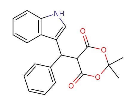 1,3-Dioxane-4,6-dione, 5-(1H-indol-3-ylphenylmethyl)-2,2-dimethyl-
