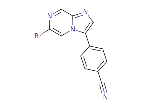 4-(6-bromoimidazo[1,2-a]pyrazin-3-vl)benzonitrile