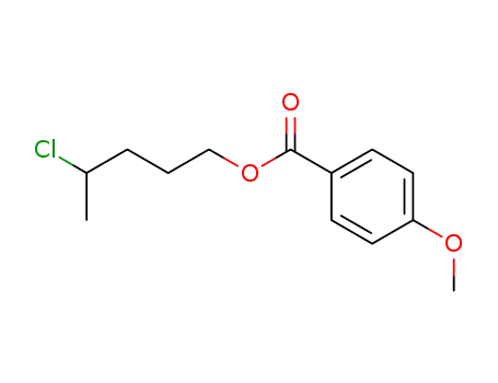 Molecular Structure of 27749-09-3 (4-chloropentyl-4-methoxybenzoate)