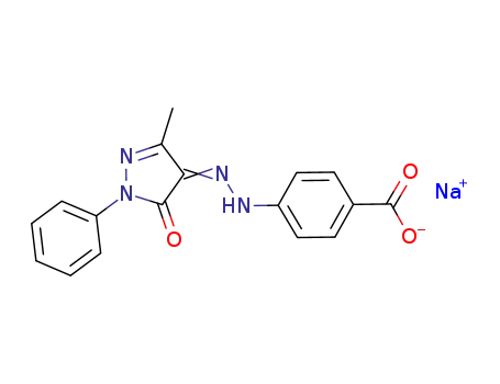 C<sub>17</sub>H<sub>13</sub>N<sub>4</sub>O<sub>3</sub><sup>(1-)</sup>*Na<sup>(1+)</sup>