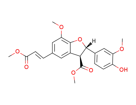 (E)-methyl 3-<(2RS,3SR)-2,3-dihydro-2-(4-hydroxy-3-methoxyphenyl)-7-methoxy-3-methoxycarbonyl-1-benzofuran-5-yl>-1-propenoate