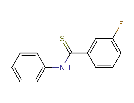 Molecular Structure of 1629-18-1 (3-fluoro-N-phenylbenzenecarbothioamide)
