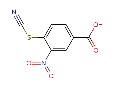 Molecular Structure of 6083-79-0 (4-(CYANOSULFANYL)-3-NITROBENZOIC ACID)