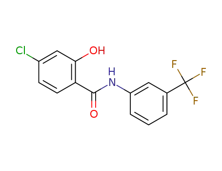Molecular Structure of 175903-29-4 (4-chloro-2-hydroxy-N-[3-(trifluoromethyl)phenyl]benzamide)