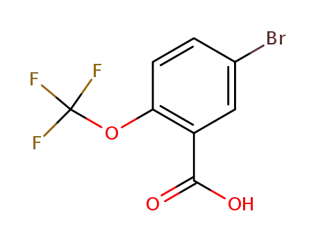 Molecular Structure of 403646-47-9 (5-Bromo-2-(trifluoromethoxy)benzoic acid)