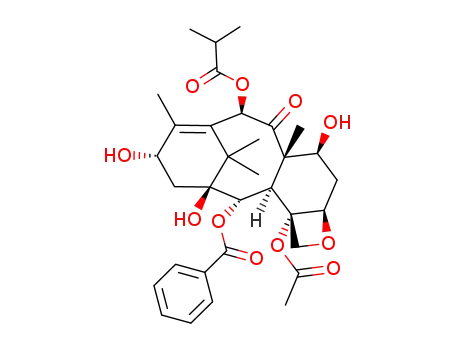 Molecular Structure of 207680-02-2 (10-isobutyloyl 10-deacetylbaccatin III)