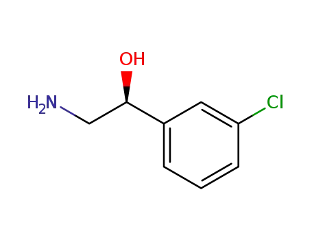 Molecular Structure of 168112-89-8 ((S)-2-Amino-1-(3-chloro-phenyl)-ethanol)