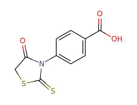 Benzoic acid,4-(4-oxo-2-thioxo-3-thiazolidinyl)- cas  6322-60-7
