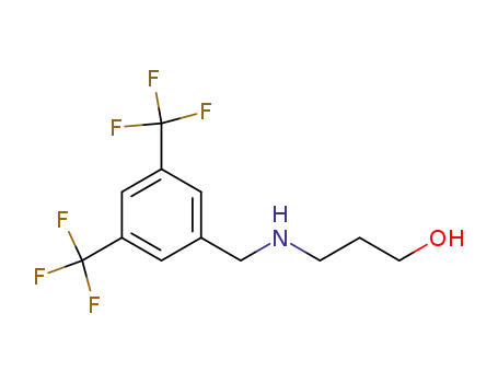 1-Propanol, 3-[[[3,5-bis(trifluoromethyl)phenyl]methyl]amino]-