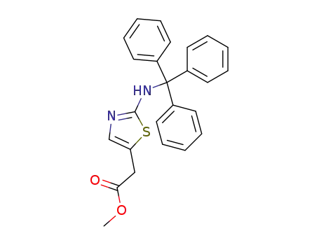 5-Thiazoleacetic acid, 2-[(triphenylmethyl)amino]-, methyl ester