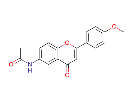Acetamide, N-[2-(4-methoxyphenyl)-4-oxo-4H-1-benzopyran-6-yl]-