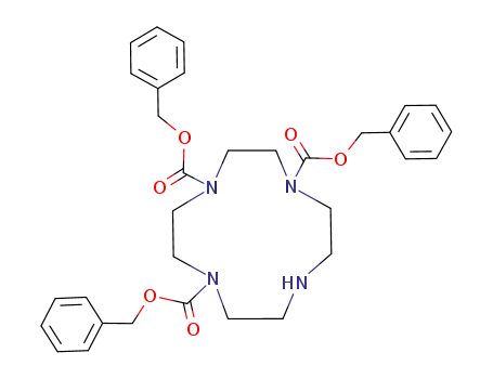 Molecular Structure of 138884-09-0 (1,4,7,10-Tetraazacyclododecane-1,4,7-tricarboxylic acid,
tris(phenylmethyl) ester)