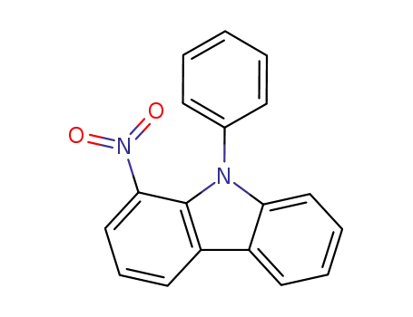 Molecular Structure of 855179-34-9 (1-nitro-9-phenyl-carbazole)