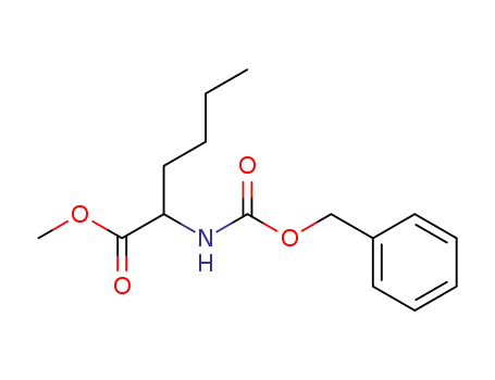 Molecular Structure of 134306-35-7 (Norleucine, N-[(phenylmethoxy)carbonyl]-, methyl ester)