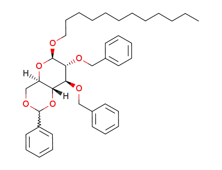n-dodecyl 4,6-O-benzylidene-2,3-di-O-benzyl-β-D-glucopyranoside