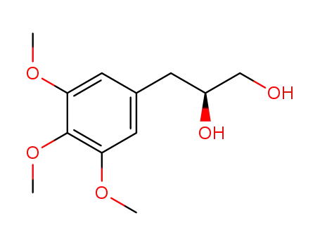 Molecular Structure of 638990-29-1 (1,2-Propanediol, 3-(3,4,5-trimethoxyphenyl)-, (2S)-)