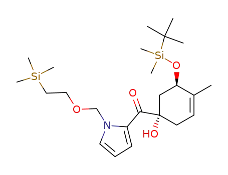 [5-(<i>tert</i>-butyl-dimethyl-silanyloxy)-1-hydroxy-4-methyl-cyclohex-3-enyl]-[1-(2-trimethylsilanyl-ethoxymethyl)-1<i>H</i>-pyrrol-2-yl]-methanone