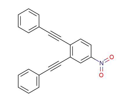Molecular Structure of 851015-40-2 (Benzene, 4-nitro-1,2-bis(phenylethynyl)-)