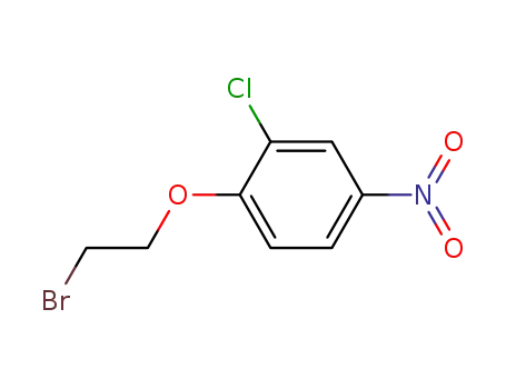 Molecular Structure of 125174-30-3 (Benzene, 1-(2-bromoethoxy)-2-chloro-4-nitro-)