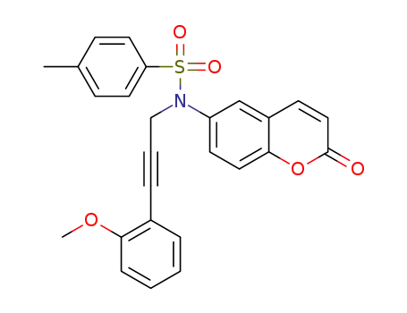 N-[3-(2-methoxyphenyl)prop-2-yn-1-yl]-4-methyl-N-(2-oxo-2H-chromen-6-yl)benzenesulfonamide