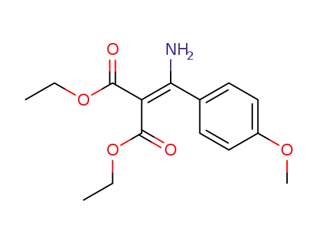 Molecular Structure of 142892-71-5 (Propanedioic acid, [amino(4-methoxyphenyl)methylene]-, diethyl ester)
