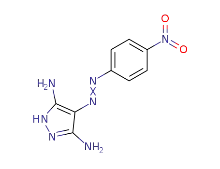 Molecular Structure of 62679-04-3 (1H-Pyrazole-3,5-diamine, 4-[(4-nitrophenyl)azo]-)