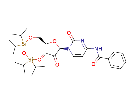 Molecular Structure of 119411-03-9 (Cytidine, N-benzoyl-2^-deoxy-2^-oxo-3^,5^-O-[1,1,3,3-tetrakis(1-Methylethyl)-1,3-disiloxanediyl]-)