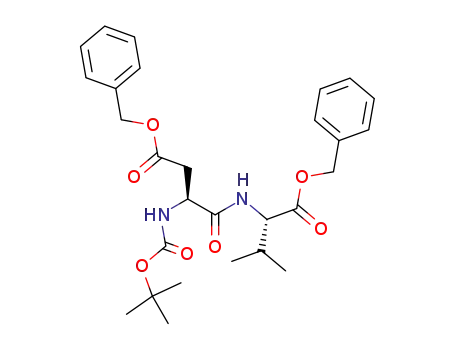 Molecular Structure of 110863-06-4 (Boc-Asp(OBzl)-Val-OBzl)
