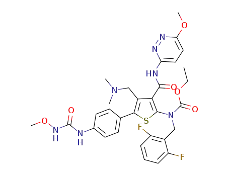 C<sub>31</sub>H<sub>33</sub>F<sub>2</sub>N<sub>7</sub>O<sub>6</sub>S