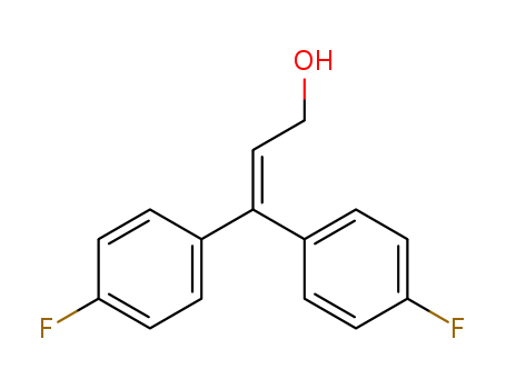 Molecular Structure of 198889-20-2 (2-Propen-1-ol, 3,3-bis(4-fluorophenyl)-)