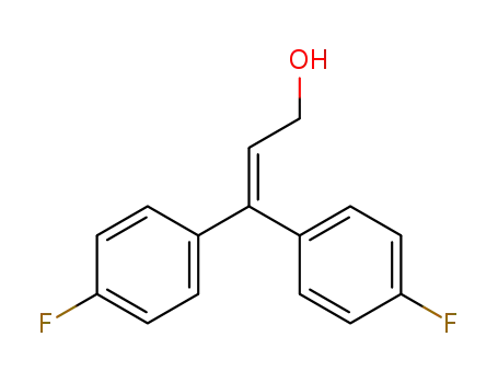 Molecular Structure of 198889-20-2 (2-Propen-1-ol, 3,3-bis(4-fluorophenyl)-)