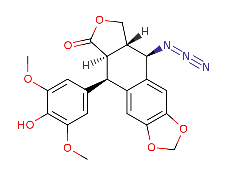 Molecular Structure of 117507-85-4 (4β-azido-4'-dimethyl-4-deoxy-epipodophyllotoxin)