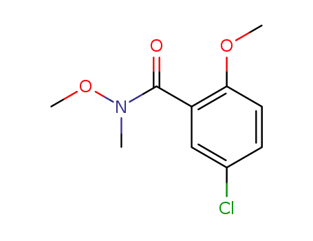 Molecular Structure of 187396-78-7 (Benzamide, 5-chloro-N,2-dimethoxy-N-methyl-)