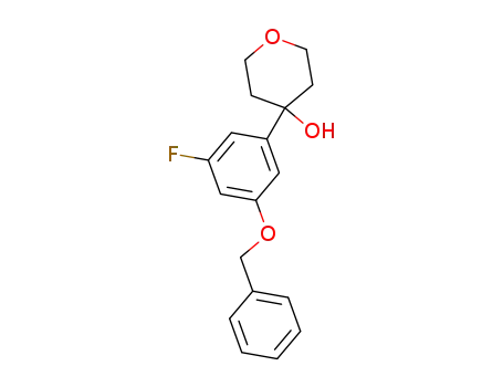 4-(3-Benzyloxy-5-fluorophenyl)-4-hydroxytetrahydropyran