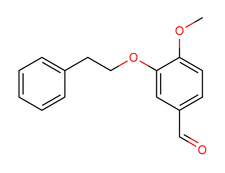 Molecular Structure of 149428-73-9 (4-Methoxy-3-(phenethyloxy)benzaldehyde)