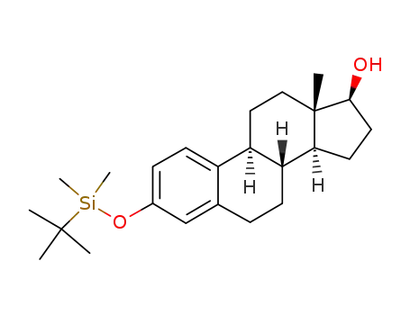 Molecular Structure of 57441-02-8 (17β-estradiol-3-t-butyldimethylsilyl ether)