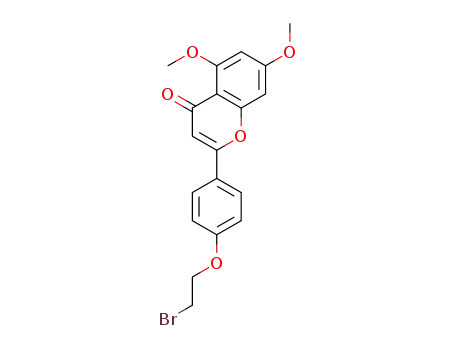 2-(4-(2-bromoethoxy)phenyl)-5,7-dimethoxychromen-4-one